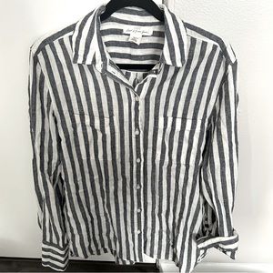 H&M Striped Linen Shirt